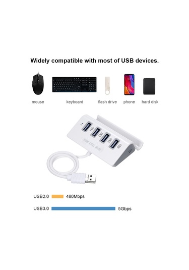Maiyame Usb Otg Hub Kart Okuyuculu 4'ü 1 Arada Hub Usb3.0 Çoklu Ayırıcı Pc Dizüstü Bilgisayar İçin