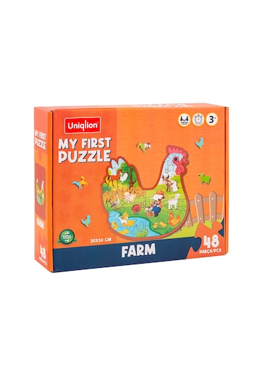 Ahşap Puzzle Çiftlik