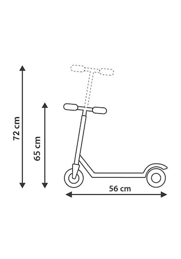 Sarı 3 Tekerlekli Led Işıklı Scooter