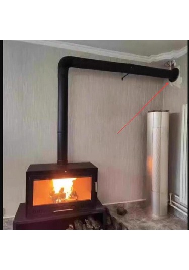 Suntek Soba Borusu Trim Yakası Ev Kullanımı 125mm-boru-için