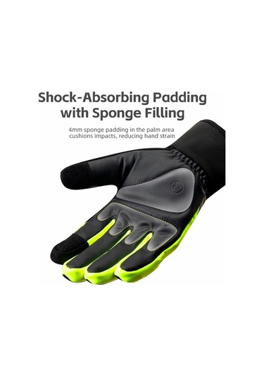 Rockbros S335 1 Çift Tam Parmak Dokunmatik Ekran Bisiklet Eldiveni