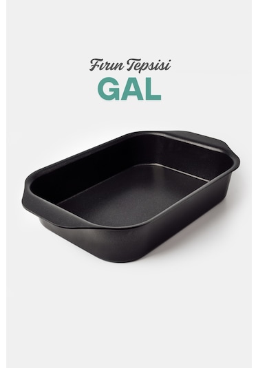 Gal Fırın Tepsisi 35x25 Cm Siyah