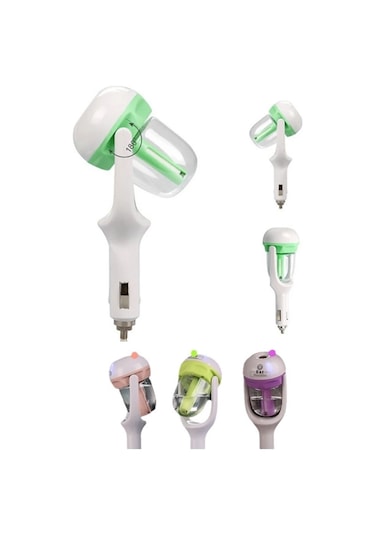 Araba Negatif İyon Sprey Nemlendirici Aromaterapi Hava Temizleme Cihazı Mor