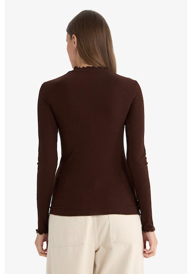 Defacto Fitilli Kaşkorse Uzun Kollu Tunik E9540ax25wnbn66 Kahve Defacto Fitilli Kaşkorse Uzun Kollu Tunik E9540ax25wnbn66 Kahve