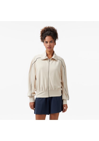 Nautica Kadın Ekru Regular Fit Dik Yaka Sweatshirt 026 55k600t Krem