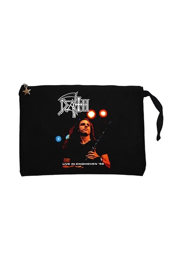 Death Live in Cottbus 98 Siyah Clutch Cüzdan / El Çantası Siyah