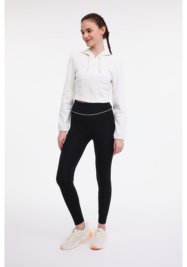 Lumberjack Wl Barly 18wnlt2313t 5fx Kırık Beyaz Kadın Eşofman Üstü Beyaz