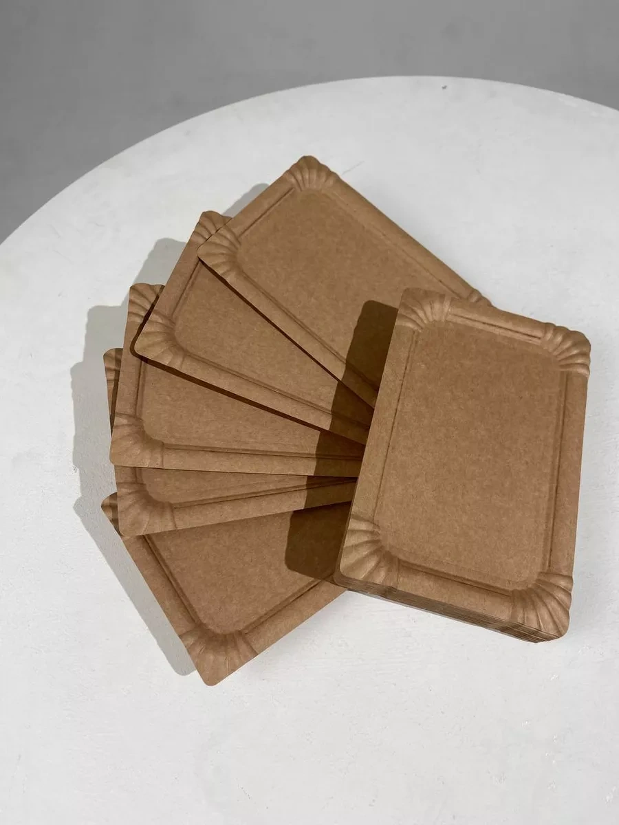 Euecopack Düzim Tek Kullanımlık Tabaklar 20x13 Cm 100 Adet 224644758 100 adet