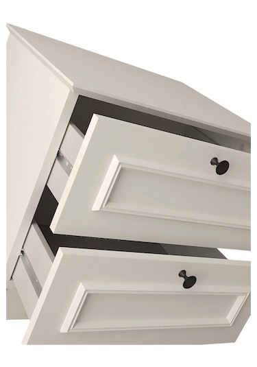 Mira 2 Çekmeceli Komodin Açık Bej