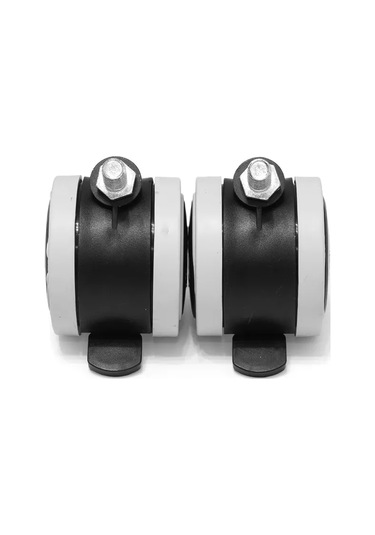 Smikov Mobilya Tekerleği M6 Kauçuk Kaplı 4 Adet 171181924 Siyah