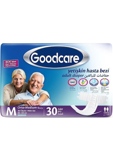 Goodcare Belbantlı Hasta Bezi Medium 30'Lu