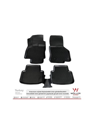 Volkswagen Golf 7 Paspas 2012 2020 Arası Uyumlu 3d Havuzlu Paspas
