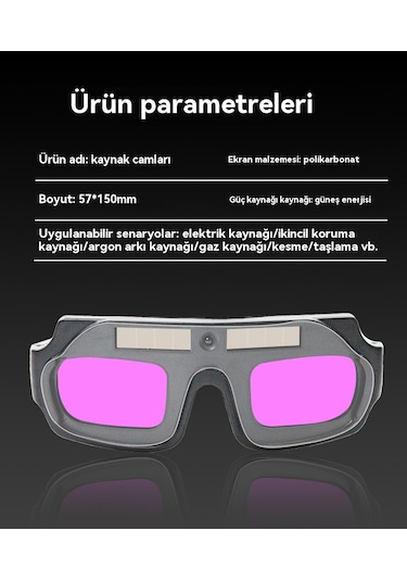 Otomatik Kararan Kaynak Camları-entegre Ekranlı Mavi Model + 10 K