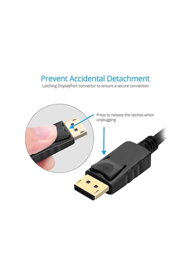 Displayport To Display Port Bağlantı Kablosu Dp Erkek 5 Metre