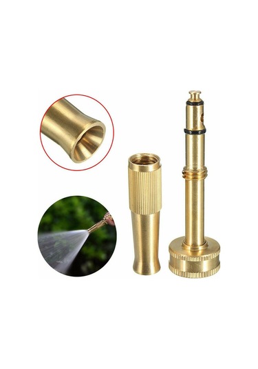 Symbee 3/4 İnç Bakır Bahçe Spreyi: Yüksek Basınçlı, Dönüşümlü Ateş Deseni, Tam Akıştan Toz Haline Ayarlanabilir, Araç Ve Ev Temizliği İçin