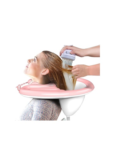 Joints Portatif Taşınabilir Hasta Hamile Saç Yıkama Havuzu Pembe