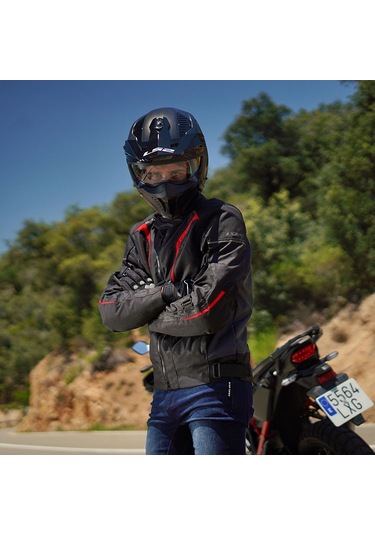 LS2 SEPANG MONT SİYAH-GRİ-KIRMIZI