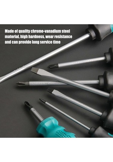 Fortunelane 9 Parça Krom-vanadyum Çelik Manyetik Tornavida Seti - Ev Aletleri, Elektronik Tamiri İçin El Aracı