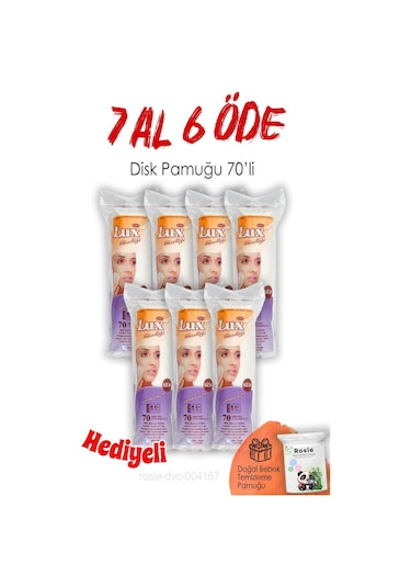 Lux Disk Makyaj Pamuğu 70'li 7 Al 6 Öde Ve Rosıe