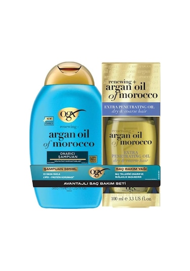 Organix Argan Oil Of Morocco Şampuan 385 Ml+argan Saç Bakım Yağı 100 Ml Set
