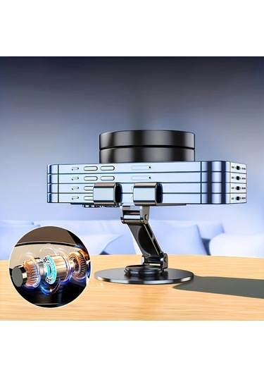 Willowhaven Mor Metal Telefon Ve Tablet Tutucu 360 Derece Döner Evrensel Uyumlu Mor