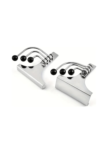 Elmpaly Küçük Numara Kolay Monte Edilen Kapı Askısı 3 Kancalı Metal Giysi Askısı Yatak Odası Yurt Dolap Düzenleme Modern Pürüzsüz Metal Yüzey Ahşap