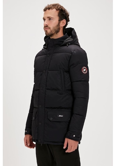 Bad Bear Colonel Puffer Coat Erkek Kaban Siyah S-Xxl 001