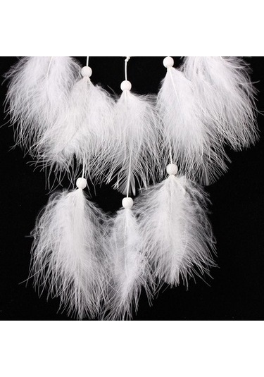 Lijinxu Dreamy White Dream Catcher Tüy Duvar Asılı Dekorasyon 2