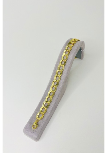 Gold Renkli Çelik Samanyolu Zincir Kolye Bileklik Set Altın