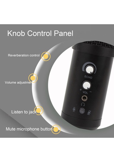 Skycıty Usb Mikrofon, Kapasitif, Karışım Ve Ses Seviyesi İşlevleri