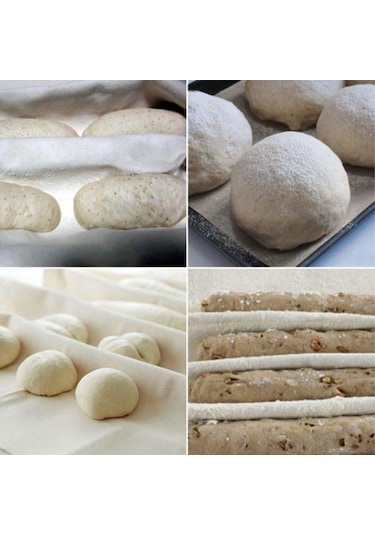 Ekmek Bezi Fırıncı Keten Pişirme Kalıpları Hamur Mayalama 36 45cm Diğer