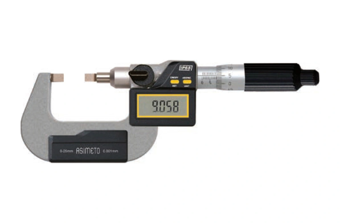 0-25mmx0.001 Bıçak Ağızlı Dijital Mikrometre