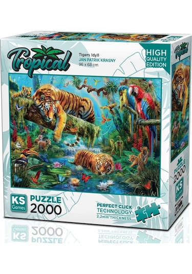 Ks Games 2000 Parça Kaplanlar Puzzle