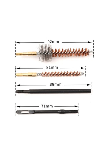 Pazly 11 Parçalı Temizleme Seti, Mutfak Fırçası, Tüp Fırça, Kıl Fırça, M16 Fırça Seti, Temizleyici Seti, Bez Çanta İle