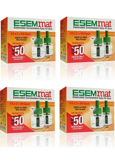 Esemmat Elektrolikit Yedek 45 Gece 2'li 4 Adet