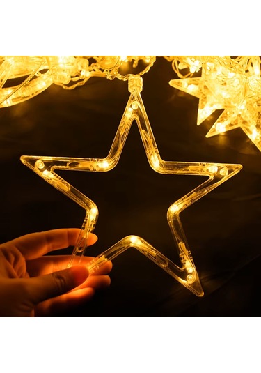Upway Hilal Yıldız 120 Led İç Ve Dış Mekan 3x1m Dekoratif Aydınlatma Sarı
