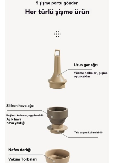 Supermarket1 Kamp İçin Kullanışlı Şişirme Pompası - Yüksek Güçlü Ve Kompakt