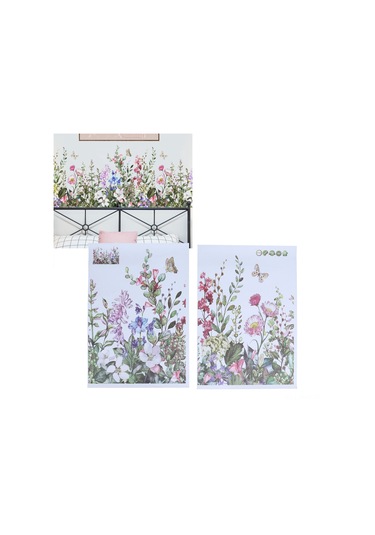Hangfox Bitkisel Desenli Otomatik Yapışkan Duvar Sticker, Canlı Renkler, Kolay Uygulama, Ev Dekorasyonu, Pvc Malzeme, 50x35cm Y1744 Diğer