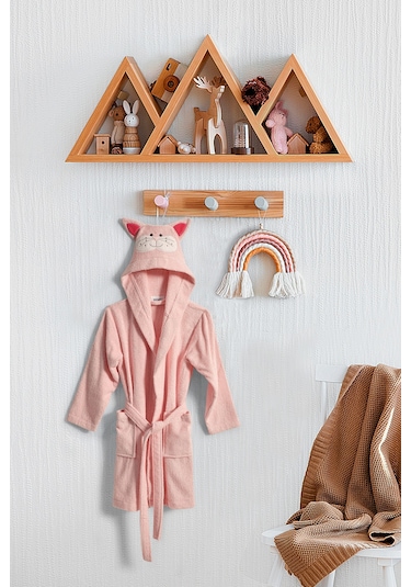 Kitty Bornoz 6-8 Yaş Pembe Pembe