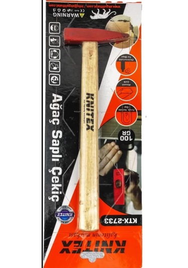 2733 Ağaç Saplı Çekiç 100gr Kl:70