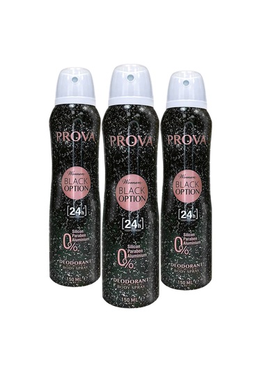 Prova Black Option Kadın Deodorant 3 x 150 ML