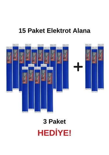 E Pe Mavi Geniş Plastik Kaynak Elektrodu 15 Paket Alana +3paket