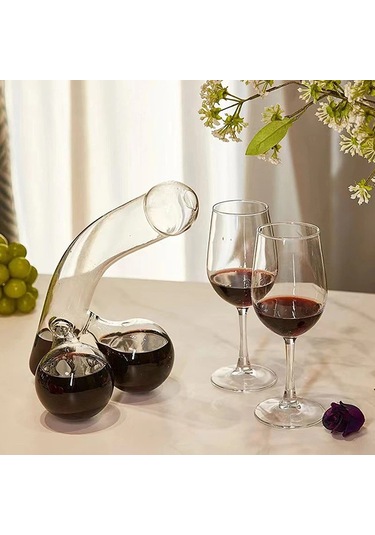 Yaratıcı Sürahi Cam Şarap Suyu Cam Bardak Viski Şampanya Brendi Şeffaf