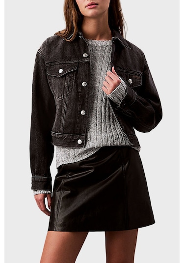 Calvin Klein Bayan Kot Ceket Lv047b741g Rdd Siyah Siyah