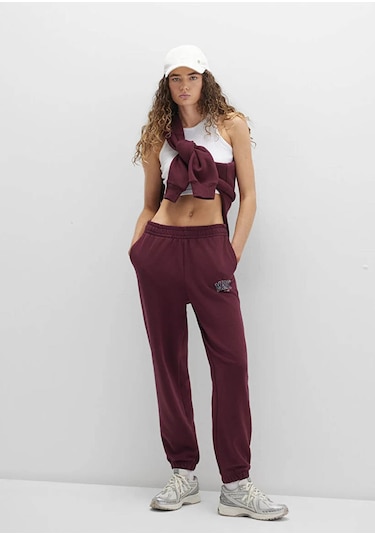 Mavi Logo Baskılı Bordo Kadın Eşofman Altı M1010757-90705 Bordo