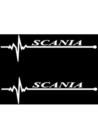 Nabız Ritm Oto Cam Sticker-miyrem Scania 30 X 8 Cm