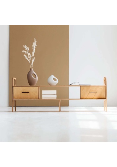 Woodesk Madera, Ahşap, Dolap Ve Konsol, 170x65, Natural Renk