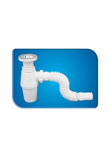 Körüklü Taslı Lavabo Sifonu Gama 16401