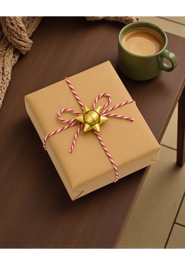 Hediye Paketleme Seti, 12 Adet Metalik Rafya- Twine Baker & Jüt İp - 20m, 1 Adet Bant Ve Makinesi