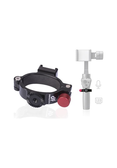 Singree Djı Osmo Mobile 2 Aksesuarı İçin Alüminyum Mikrofon Ve Işık Montaj Halkası